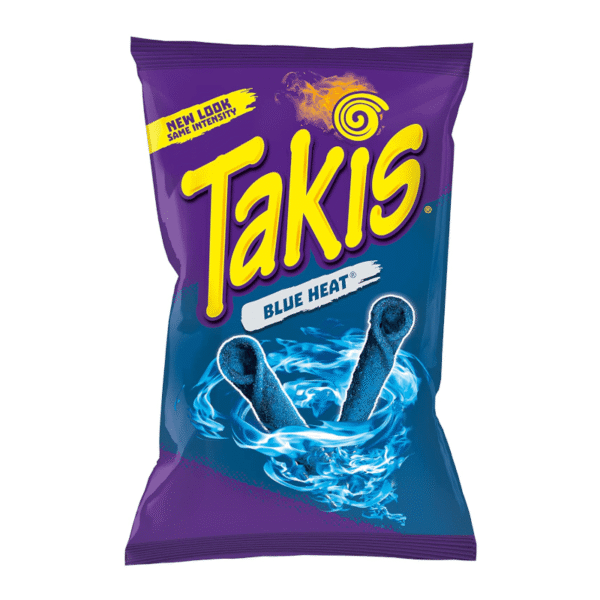 Majsmel (forarbejdet med citron), vegetabilsk olie (palme og / eller sojabønne og / eller raps og / eller risklidolie), krydderier (maltodextrin, citronsyre, sukker, kaliumchlorid, salt, mononatriumglutamat, hydrolyseret sojaprotein, naturligt Og kunstige smagsstoffer, hydrolyseret gær, sojabønneolie, løgpulver, blå 1 sø, natriumbicarbonat, chili peber (Chile), dinatriuminosinat, dinatriumguanylat, Tbhq [antioxidant)]. Pr. 100g Energi 2092 kJ / 500 kcal Fedt 29 g heraf mættede fedtsyrer 7,14 g Kulhydrater 60,7 g heraf sukkerarter 3,6 g Protein 7,1 g Salt 1,6 g